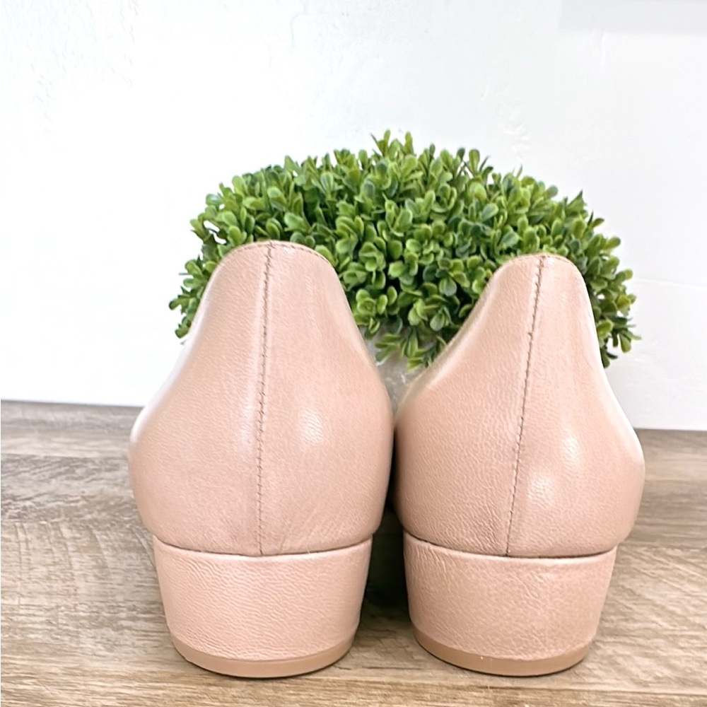 Naturalizer Womens Becca Pointed Toe Low Heel Flats Warm Fawn Tan Leather Sz 11W - Picture 5 of 11